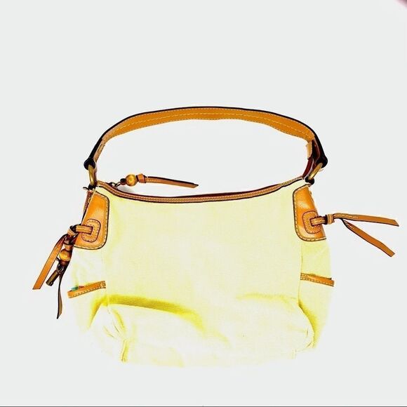 Fossil Khaki Canvas Shoulder Bag - Picture 3 of 13